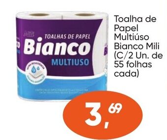 Imec Supermercados Toalha de Papel Multiúso Bianco Mili (C/2 Un. de 55 folhas cada) oferta
