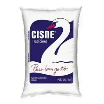 Sal refinado cisne pacote 1kg