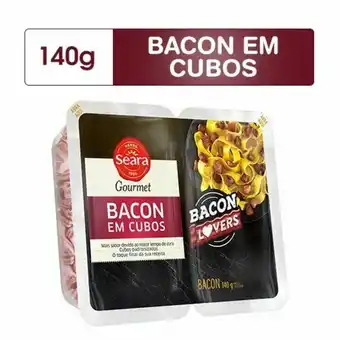 Violeta Supermercados Bacon seara em cubos 140g oferta