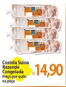 Costela Suína Rezende Congelada Preço por quilo na peça