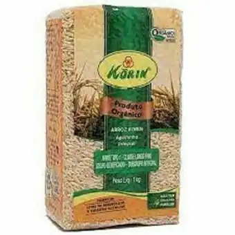 Serrano Supermercado Arroz agulhinha korin integral orgânico 1kg oferta