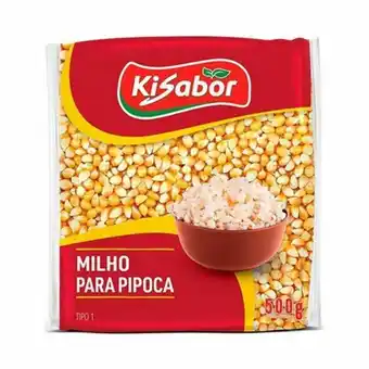 Serrano Supermercado Milho para pipoca kisabor pacote 500g oferta