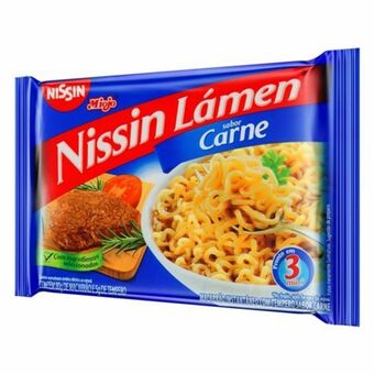 Serrano Supermercado Macarrão instantâneo nissin lámen carne 85g oferta