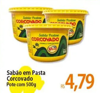 Sabão em Pasta Corcovado Pote com 500g
