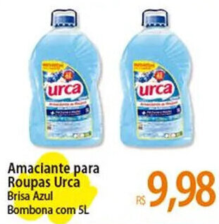 Atacadão Amaciante para Roupas Urca Brisa Azul Bombona com 5L oferta