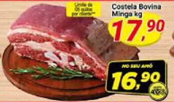 Amarelinha supermercados Costela Bovina Minga kg oferta