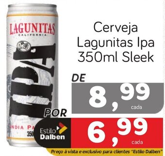 Supermercado Dalben Cerveja Lagunitas Ipa 350ml Sleek oferta