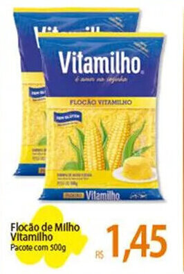 Atacadão Flocão de Milho Vitamilho Pacote com 500g oferta