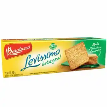 Serrano Supermercado Biscoito salgado integral bauducco levissimo pacote 200g oferta
