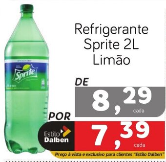 Supermercado Dalben Refrigerante Sprite 2L Limão oferta