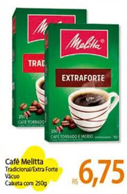 Atacadão Café Melitta Tradicional/Extra Forte 250g oferta
