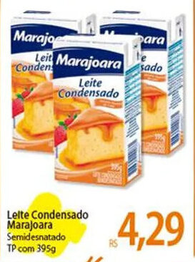 Atacadão Lelte Condensado Marajoara Semidesnatado TP com 395g oferta