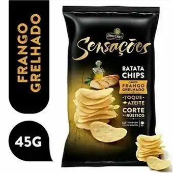 Serrano Supermercado Batata chips sensações frango grelhado 45g oferta