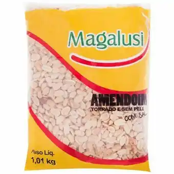 Amendoim magalusi sem pele com sal embalagem 1,01kg