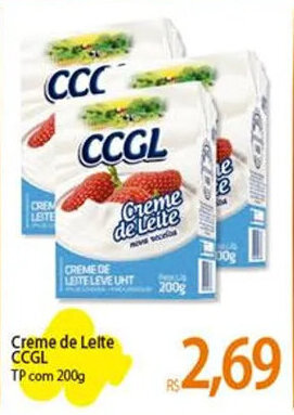 Atacadão Creme de Leite CCGL TP com 200g oferta