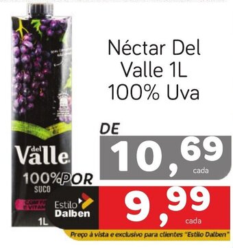 Supermercado Dalben Néctar Del Valle 1L 100% Uva oferta