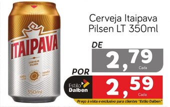 Supermercado Dalben Cerveja Itaipava Pilsen LT 350ml oferta