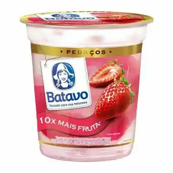 Serrano Supermercado Iogurte batavo pedaços de fruta morango 100g oferta