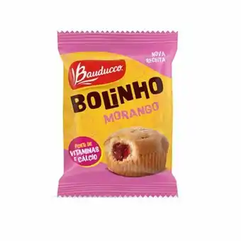 Serrano Supermercado Bolinho bauducco baunilha recheio de morango 40g oferta