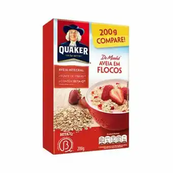 Aveia em flocos quaker caixa 200g