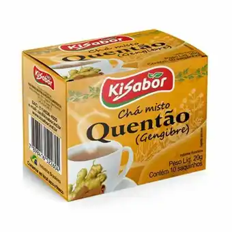 Serrano Supermercado Chá kisabor quentao gengibre embalagem 20g oferta