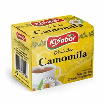 Serrano Supermercado Chá camomila kisabor embalagem 10g oferta
