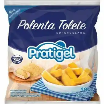 Polenta tolete pratigel supergelada embalagem 400g