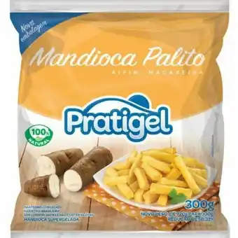 Serrano Supermercado Mandioca palito pratigel pacote 300g oferta