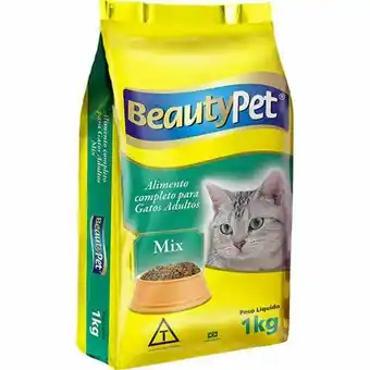 Ração para gatos beauty pet mix pacote 1kg