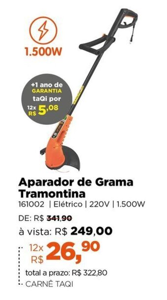 Lojas TaQi Aparador de Grama Tramontina oferta