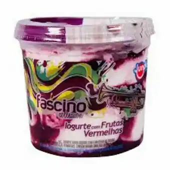 Sorvete jundiá fascino collection iogurte/frutas vermelhas 1,5l