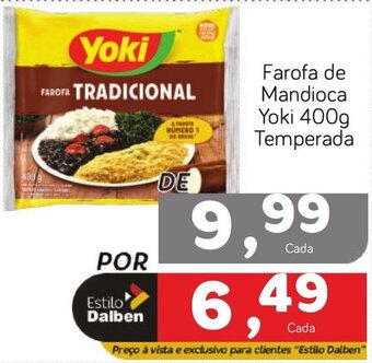 Supermercado Dalben Farofa de Mandioca Yoki 400g Temperada oferta