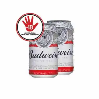 Atacado Máximo Cerveja budweiser lata 350ml oferta