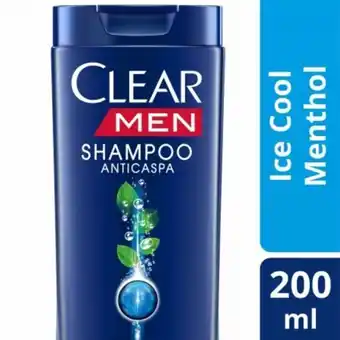 Shampoo clear men anti caspa menthol 200ml