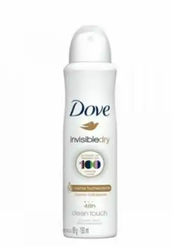 Desodorante aero dove feminino invisible dry 150ml
