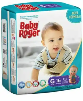 Fralda baby roger jumbinho g 16un