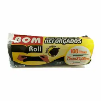 Saco para lixo bom lixo roll reforçado 100l
