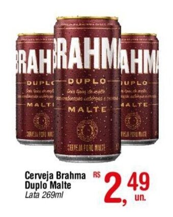 Fort Atacadista Cerveja Brahma Duplo Malte Lata 269ml oferta