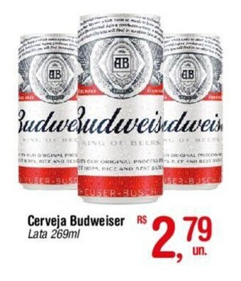 Fort Atacadista Cerveja Budweiser Lata 269ml oferta