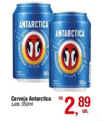 Fort Atacadista Cerveja Antarctica Lata 350ml oferta