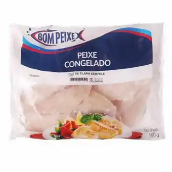 Supermercados Paraná Filé de tilápia bom peixe embalagem 500g oferta