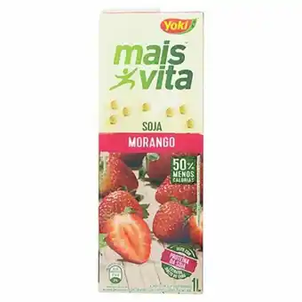Supermercados Paraná Bebidas de soja yoki mais vita morango caixa 1l oferta