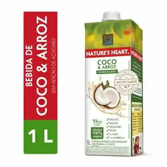 Supermercados Paraná Bebida pronta nature's heart coco e arroz 1 litro oferta