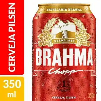 Supermercados Paraná Cerveja pilsen brahma chopp lata 350ml oferta