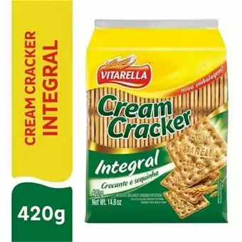 Supermercados Paraná Biscoito vitarella integral cream cracker 420g oferta
