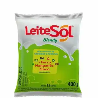 Supermercados Paraná Leite em pó leite sol blendy sem açúcar pacote 400g oferta