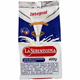 Supermercados Paraná Leite em pó instantâneo integral la sereníssima sachê 400g oferta