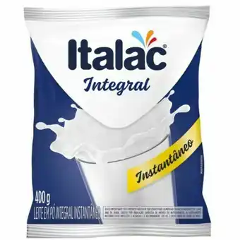 Supermercados Paraná Leite em pó italac integral instantâneo pacote 400g oferta