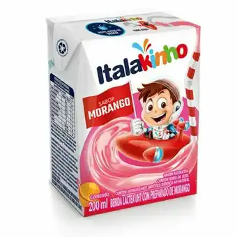 Supermercados Paraná Bebida láctea italakinho sabor morango italac 200ml oferta