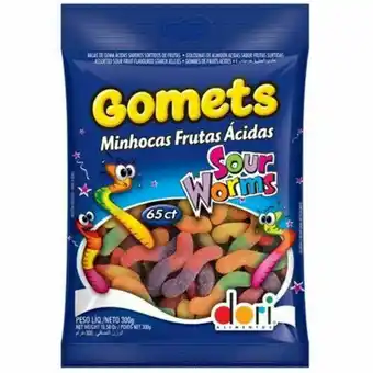 Minhoca acida gomets embalagem 100g